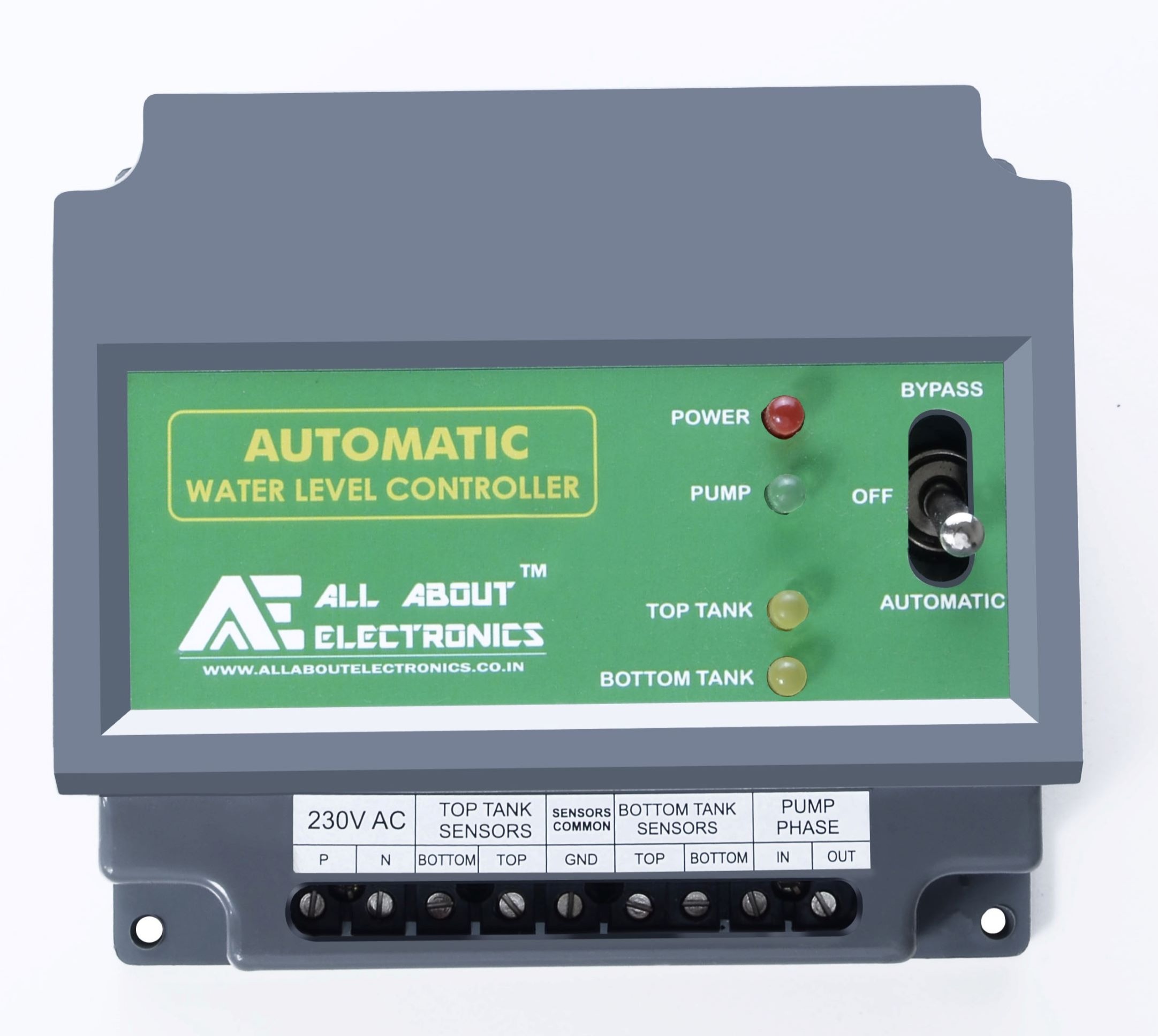 WLC-01 STD - 1 Phase Fully Automatic Water Level Controller with Corrosion-Free Sensors