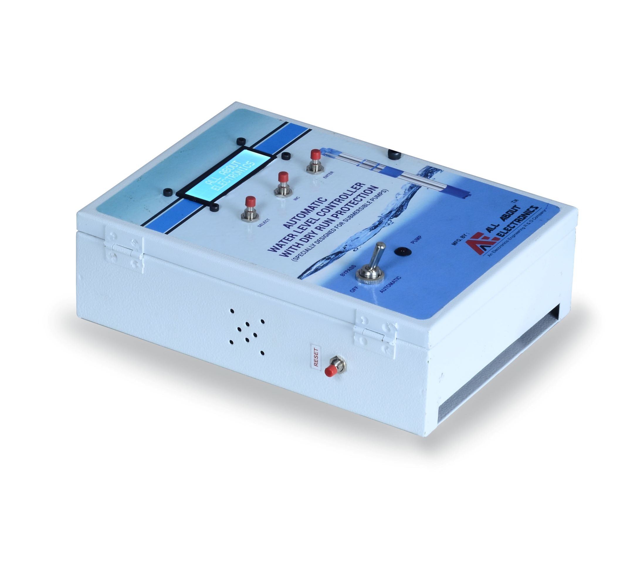 DRWLC-01 1-Phase Automatic Water Level Controller With Dry Run Protection