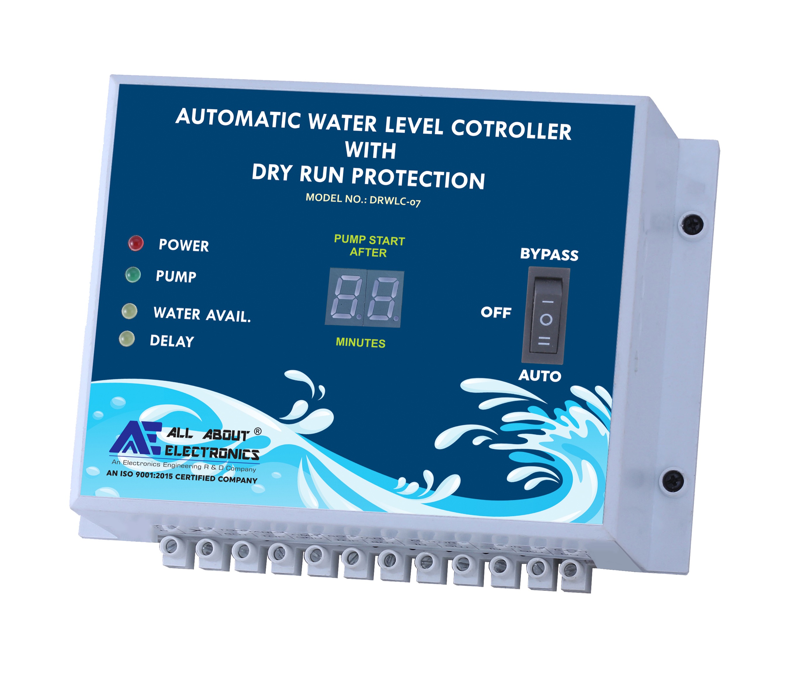 Automatic Water level Controller with Dryrun Protection Model No. DRWLC07