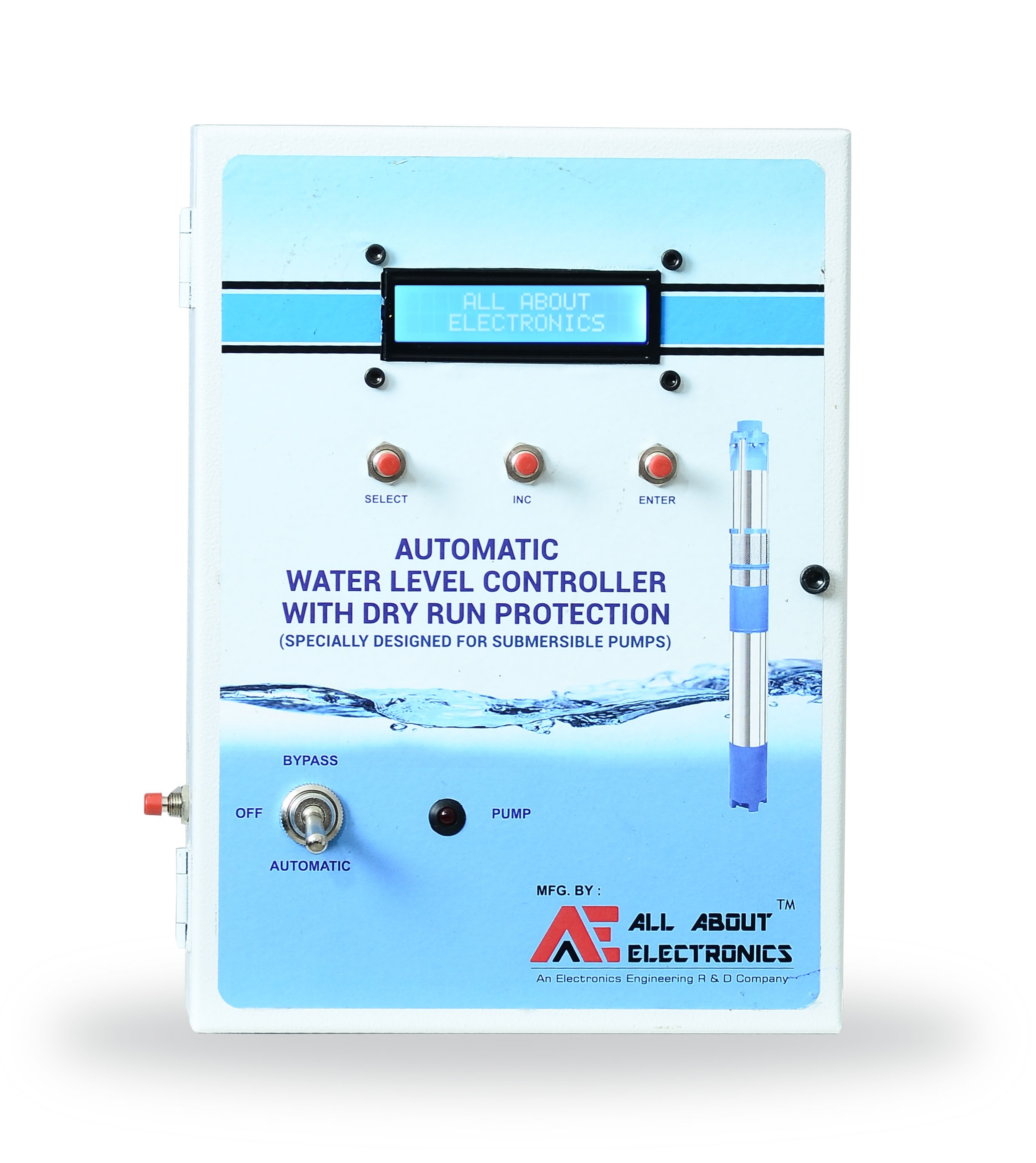 DRWLC-03 3-Phase Automatic Water Level Controller With Dry Run Protection