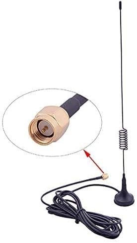 433MHz 15dBi Spring Magnetic Antenna With RG174 (L-3Mtr) Cable + SMA Male Connector