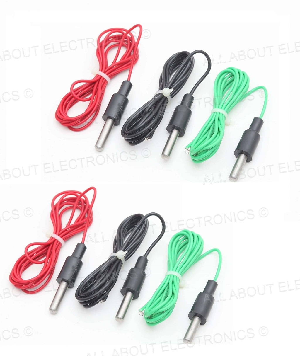 S.S Contact Type Water Level Sensors (Red, Black, Green) -Set of 6 Pieces