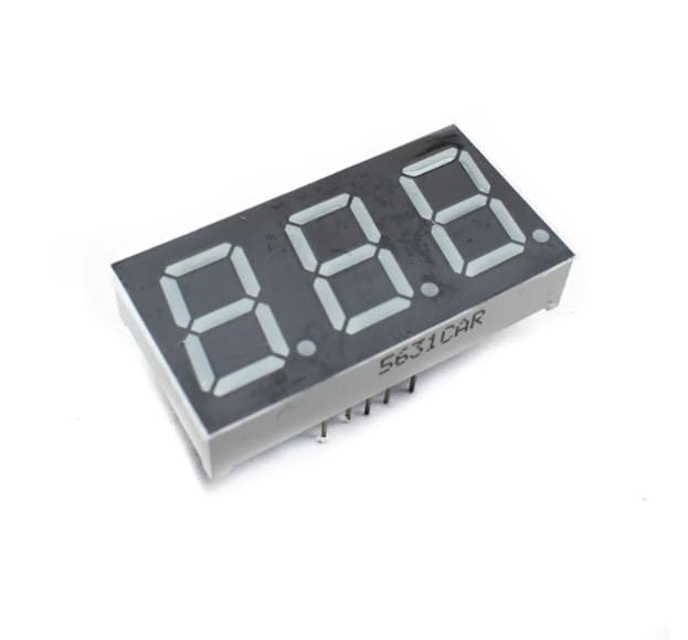 0.56 inch 3 digit Red display color 7 segment LED display COMMON CATHODE, pack of 5pcs