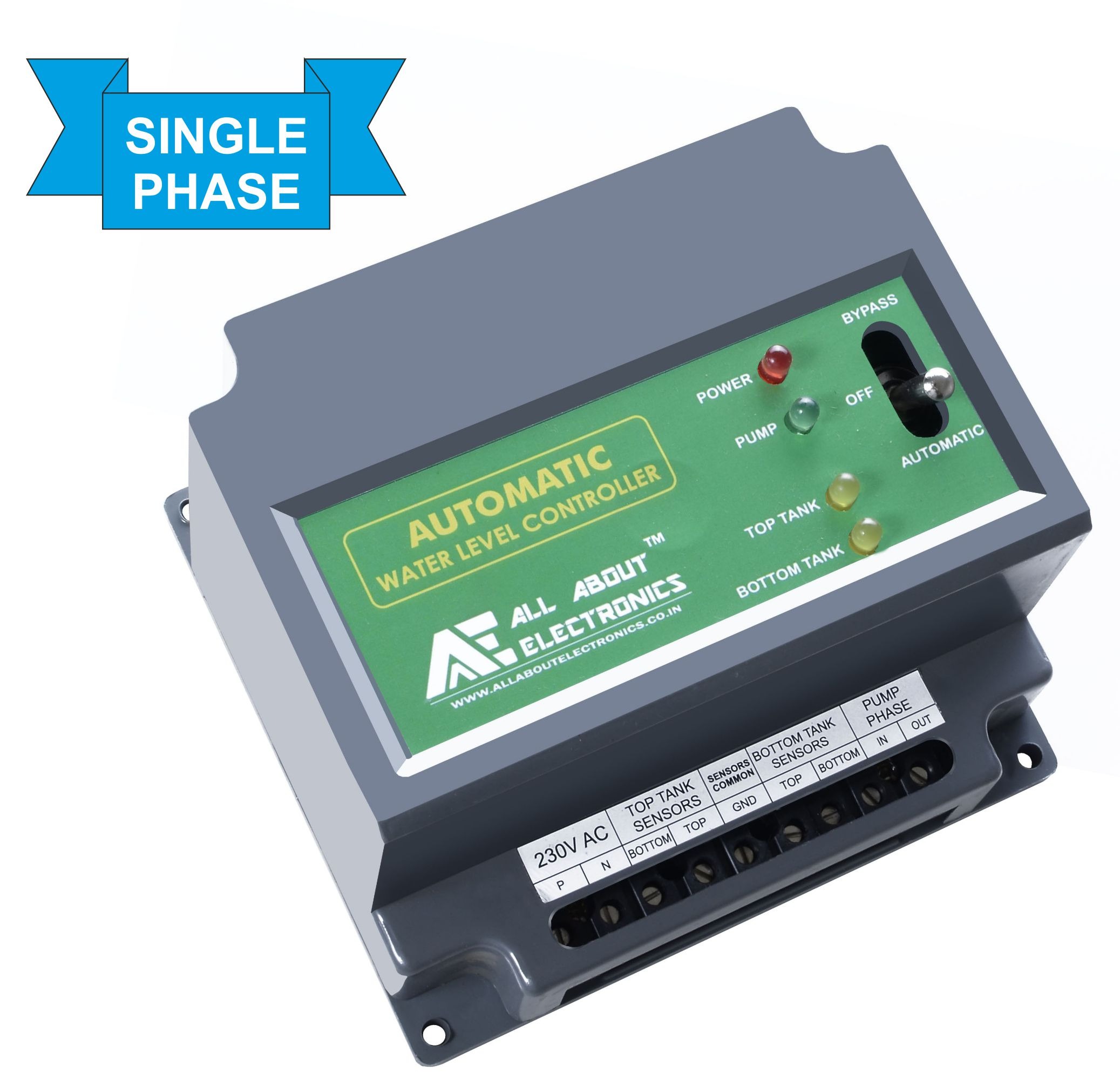 WLC-01 STD - 1 Phase Fully Automatic Water Level Controller with Corrosion-Free Sensors